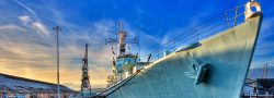 Dockyard boat in the dockyard